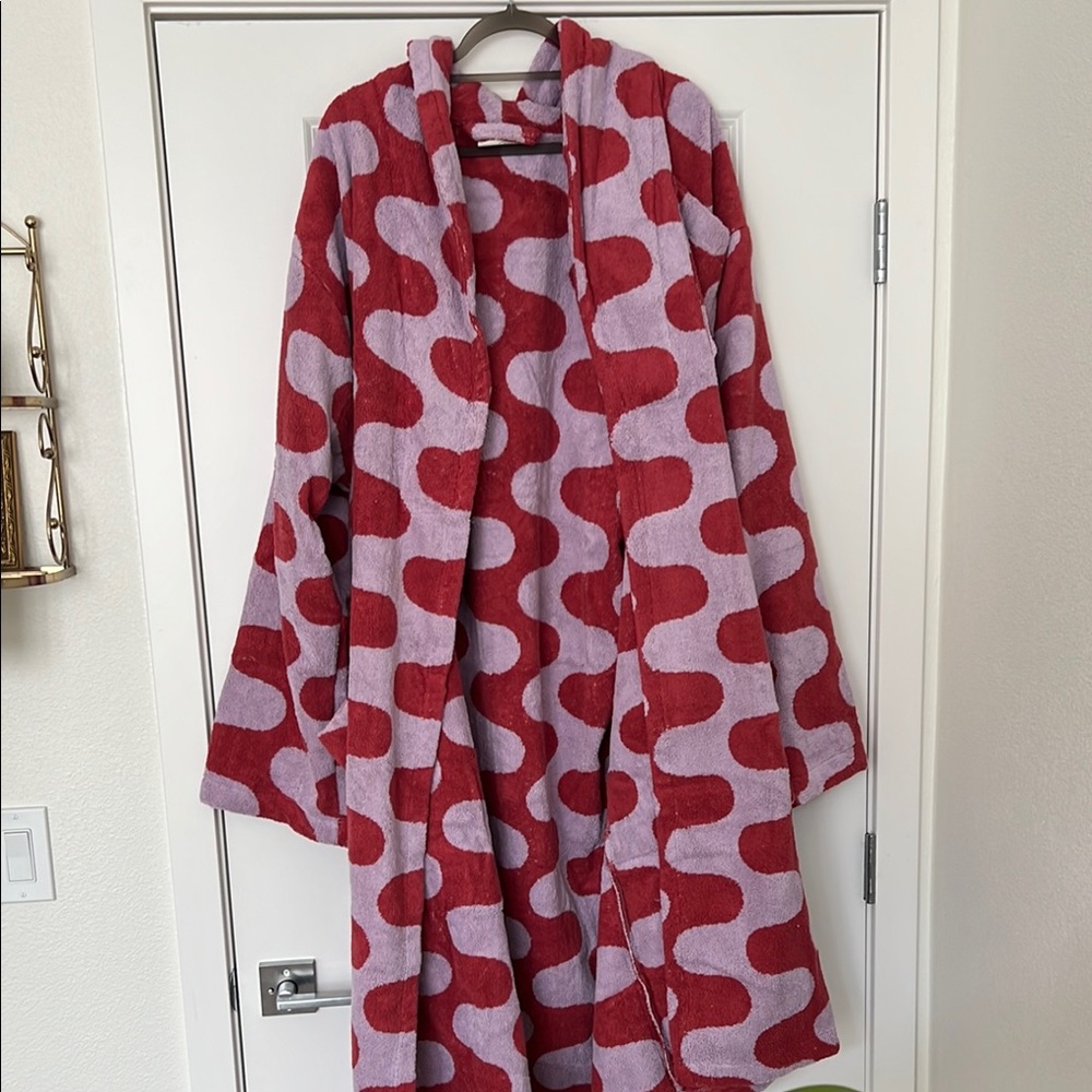 Red and Purple Patterned Robe - PLEASING